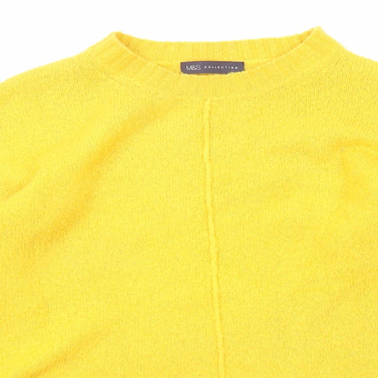 Womens UK Size S Marks and Spencer Yellow Pullover Jumper