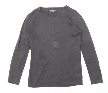 Gap Womens Grey Round Neck Acrylic Pullover Jumper Size S