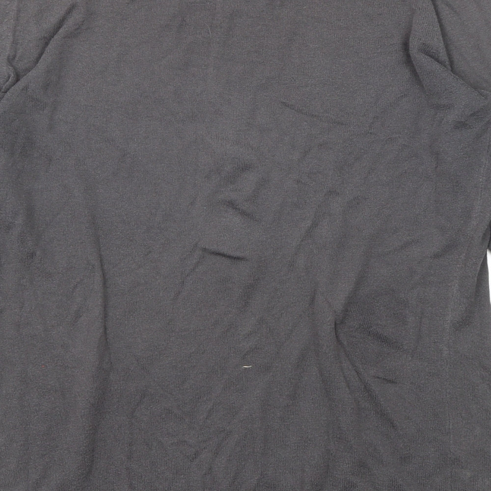 Gap Womens Grey Round Neck Acrylic Pullover Jumper Size S