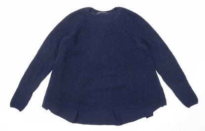 Womens UK Size 12 Marks and Spencer Blue Pullover Jumper