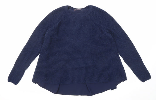 Womens UK Size 12 Marks and Spencer Blue Pullover Jumper