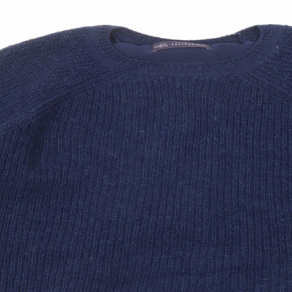 Womens UK Size 12 Marks and Spencer Blue Pullover Jumper
