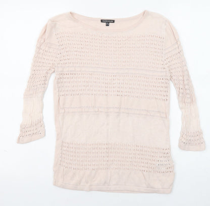 Womens UK Size 8 Warehouse Pink Pullover Jumper