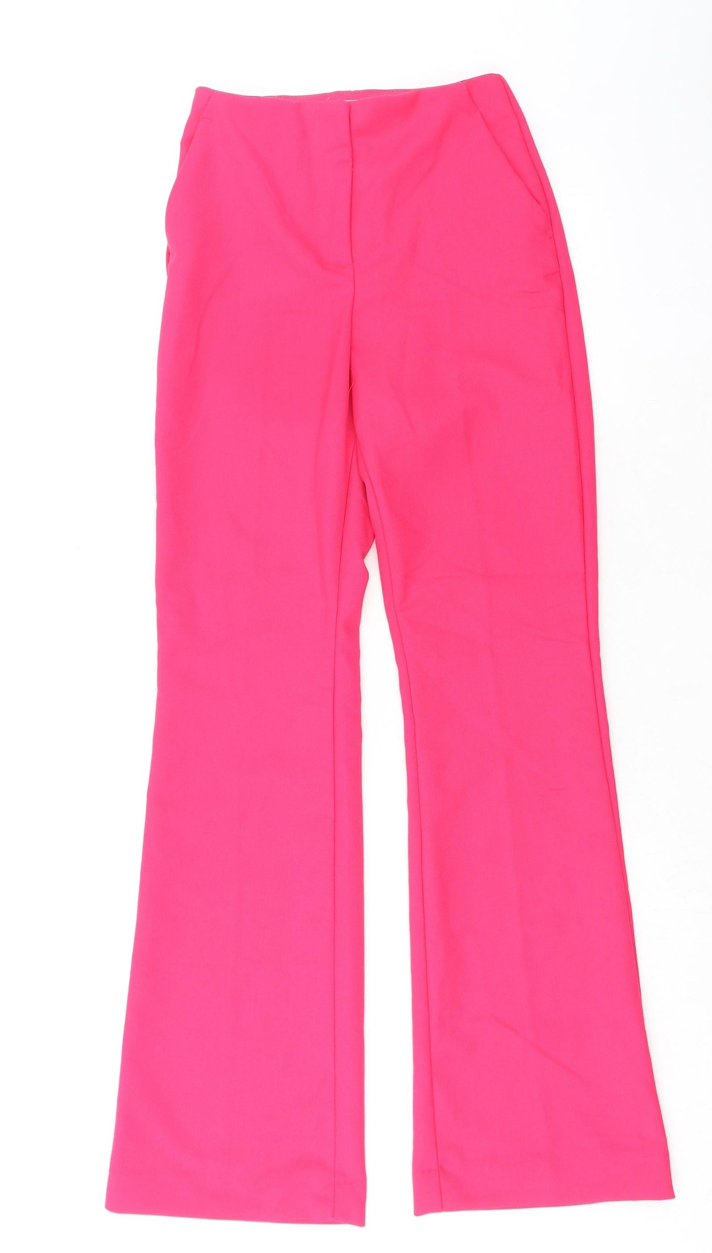 Womens UK Size 6 H&M Regular Fit  Pink Trousers
