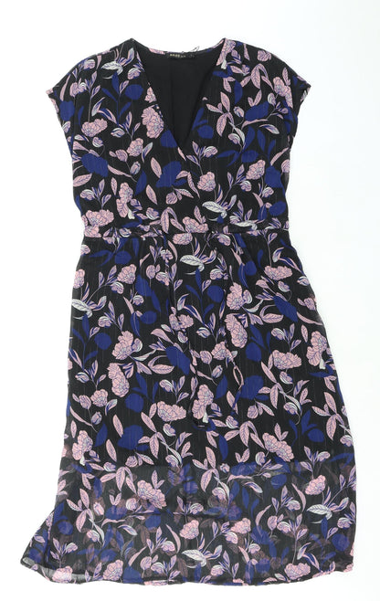 AKOZ Womens Multicoloured Floral Polyester A-Line Size L V-Neck Pullover