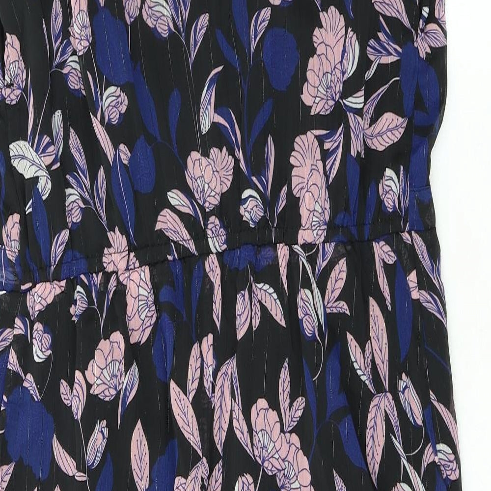 AKOZ Womens Multicoloured Floral Polyester A-Line Size L V-Neck Pullover