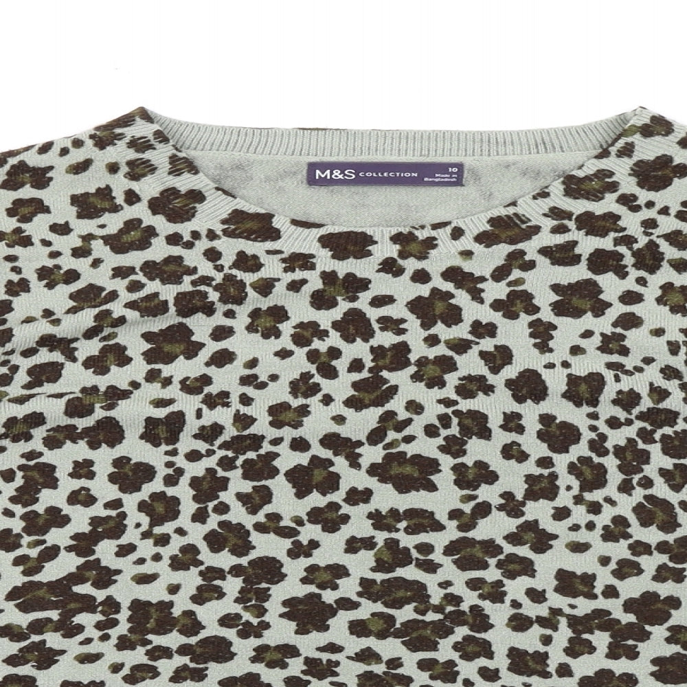 Womens UK Size 10 Marks and Spencer Grey Pullover Jumper