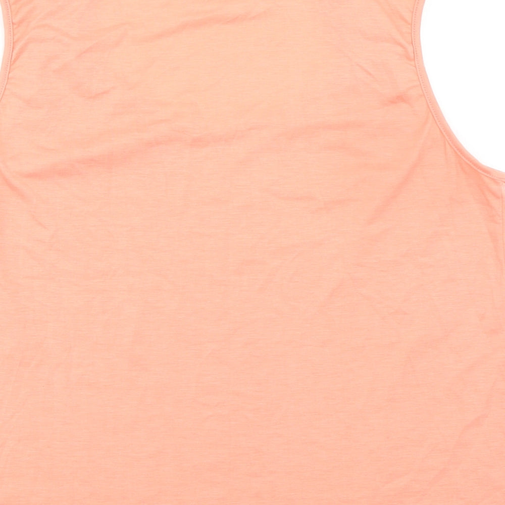 Womens UK Size L CHICME Orange Basic Tank
