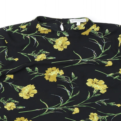 Womens UK Size 10 Warehouse Black Basic Blouse