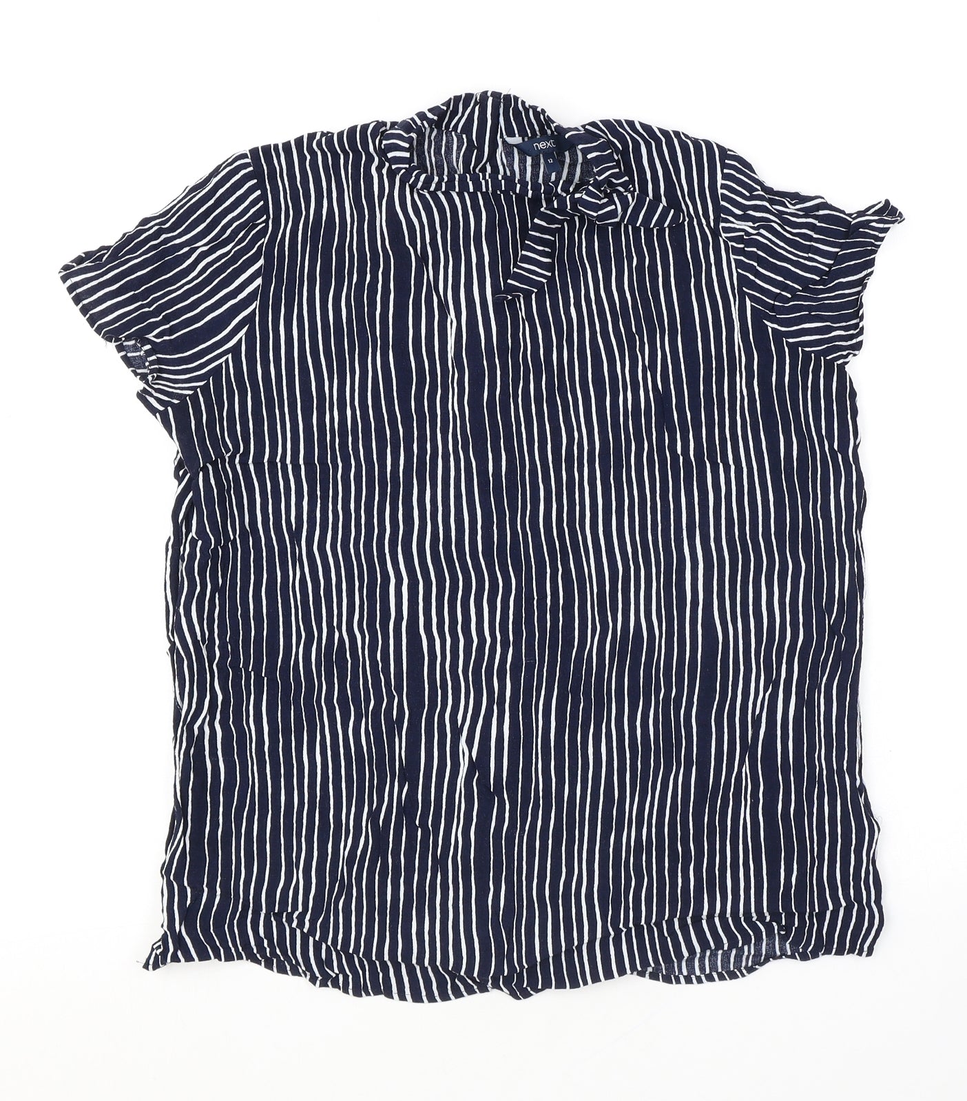 Womens UK Size 12 NEXT Blue Basic Blouse