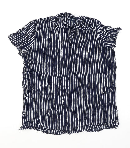 Womens UK Size 12 NEXT Blue Basic Blouse