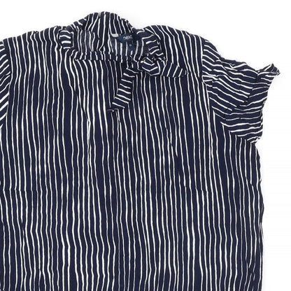 Womens UK Size 12 NEXT Blue Basic Blouse