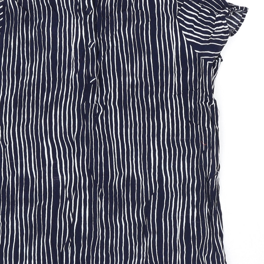 Womens UK Size 12 NEXT Blue Basic Blouse