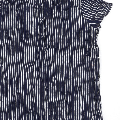 Womens UK Size 12 NEXT Blue Basic Blouse