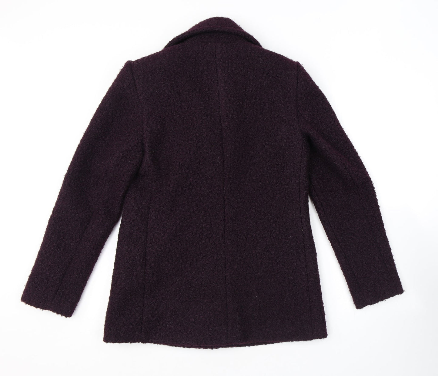 Principles Womens Purple Herringbone Jacket Size 10 Button