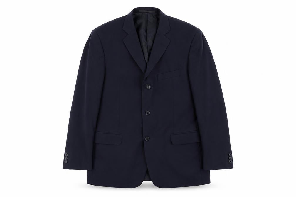 Marks and Spencer Mens Blue Polyester Jacket Suit Jacket Size 42 Regular