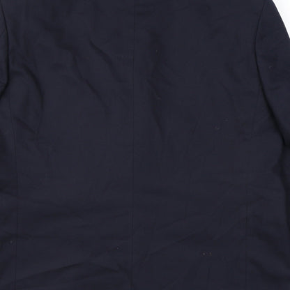 Marks and Spencer Mens Blue Polyester Jacket Suit Jacket Size 42 Regular