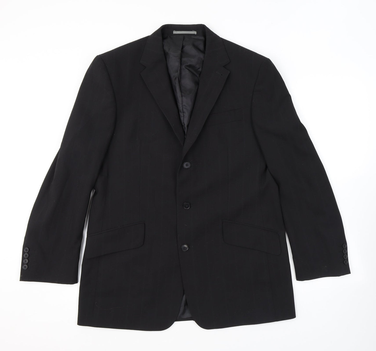 Mens UK Size 40 NEXT Regular Black Suit Jacket