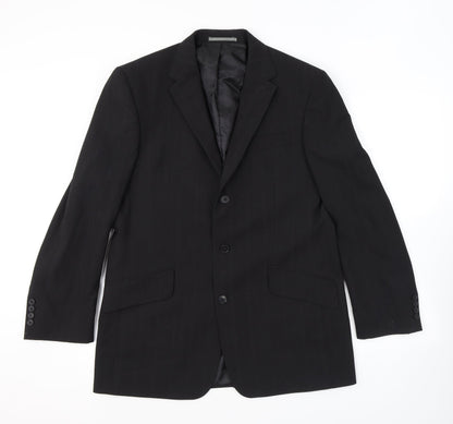 Mens UK Size 40 NEXT Regular Black Suit Jacket