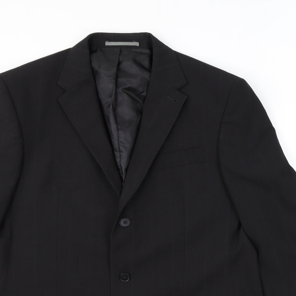 Mens UK Size 40 NEXT Regular Black Suit Jacket