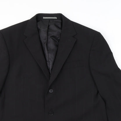 Mens UK Size 40 NEXT Regular Black Suit Jacket