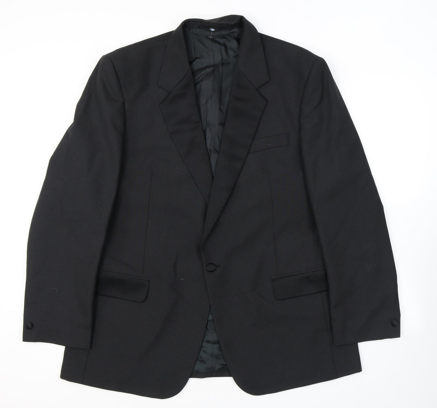 Mens UK Size 44 Executex Regular Black Suit Tuxedo