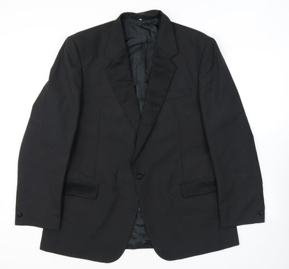 Mens UK Size 44 Executex Regular Black Suit Tuxedo