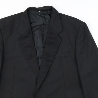 Mens UK Size 44 Executex Regular Black Suit Tuxedo