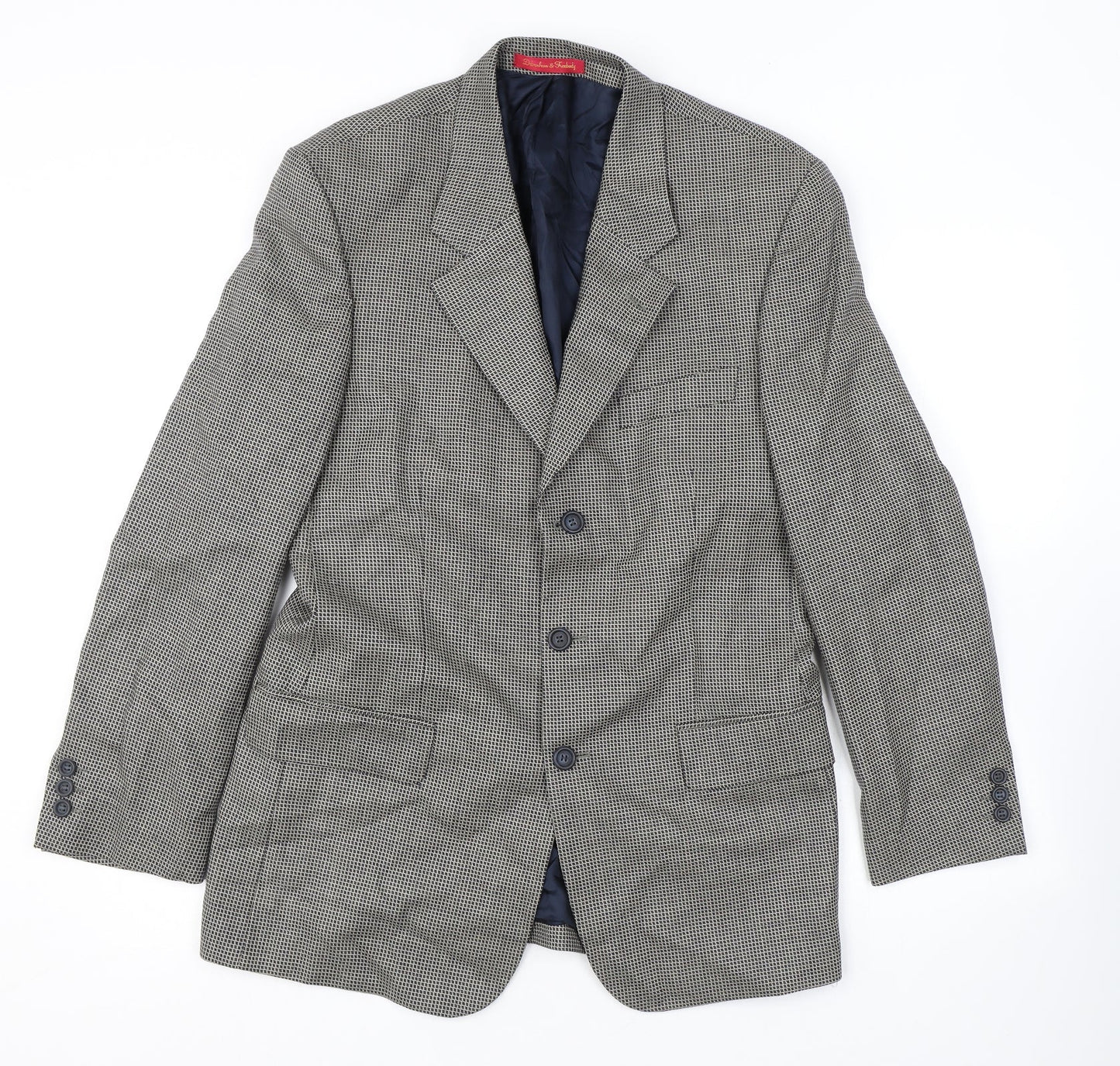 Mens UK Size 38 Debenham & Freebody Regular Brown Suit Jacket