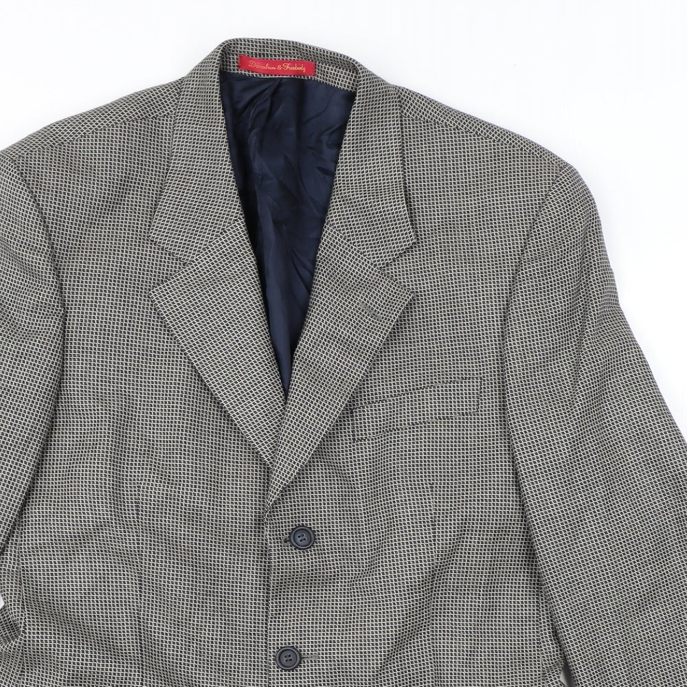 Mens UK Size 38 Debenham & Freebody Regular Brown Suit Jacket