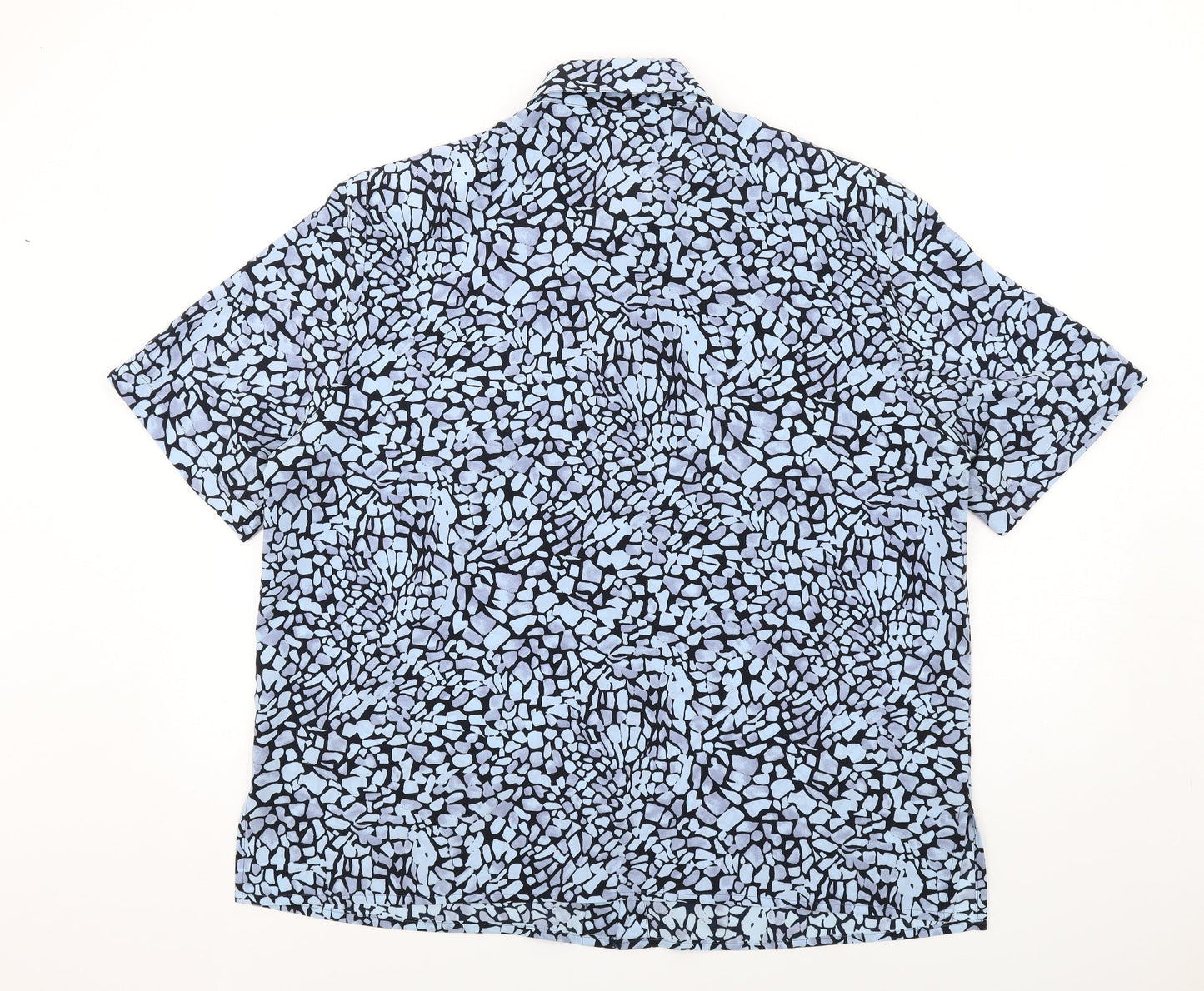 Womens UK Size 22 Gelco Blue Basic Button-Up