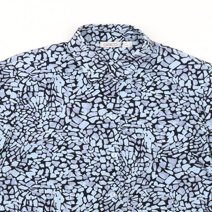 Womens UK Size 22 Gelco Blue Basic Button-Up