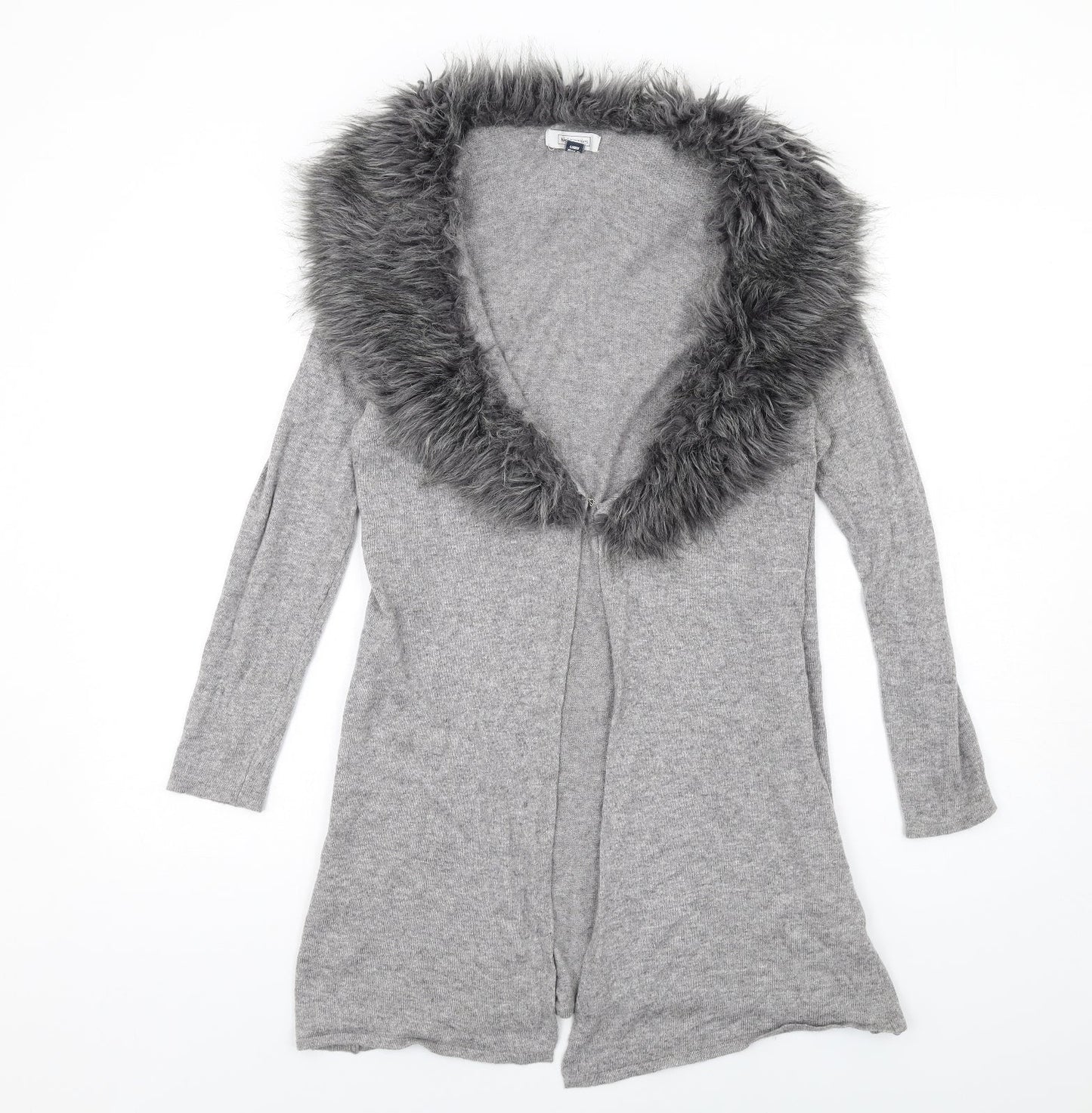 Womens UK Size 16 Nightingales Grey Cardigan Jumper
