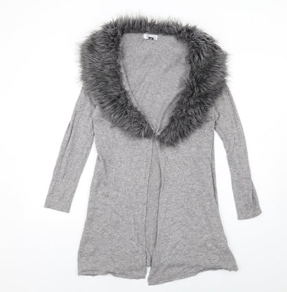 Womens UK Size 16 Nightingales Grey Cardigan Jumper