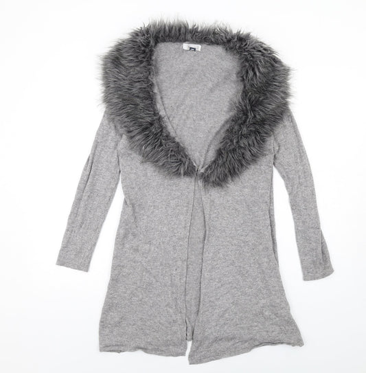 Womens UK Size 16 Nightingales Grey Cardigan Jumper