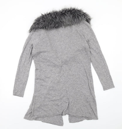 Womens UK Size 16 Nightingales Grey Cardigan Jumper