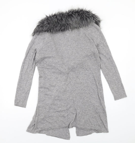 Womens UK Size 16 Nightingales Grey Cardigan Jumper