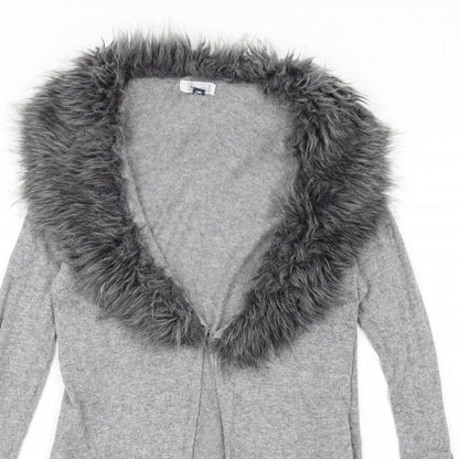 Womens UK Size 16 Nightingales Grey Cardigan Jumper