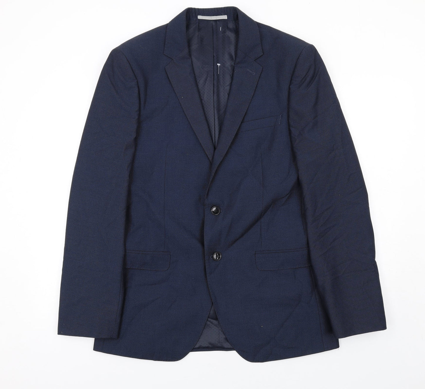 Mens UK Size 40 Burton Regular Blue Suit Jacket