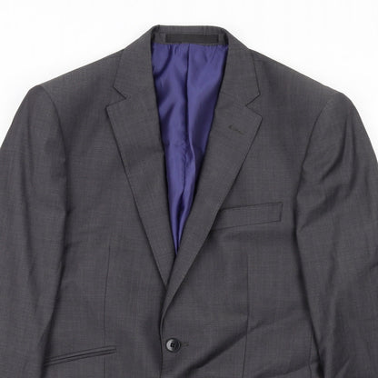 Autograph Mens Grey Wool Jacket Suit Jacket Size 38 Regular