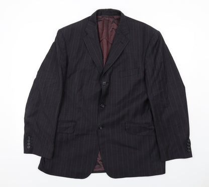 Mens UK Size 40 Marks and Spencer Regular Blue Suit Jacket