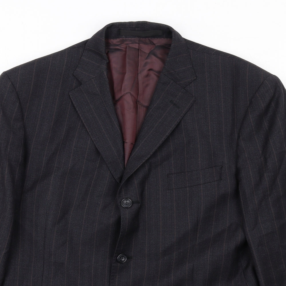Mens UK Size 40 Marks and Spencer Regular Blue Suit Jacket