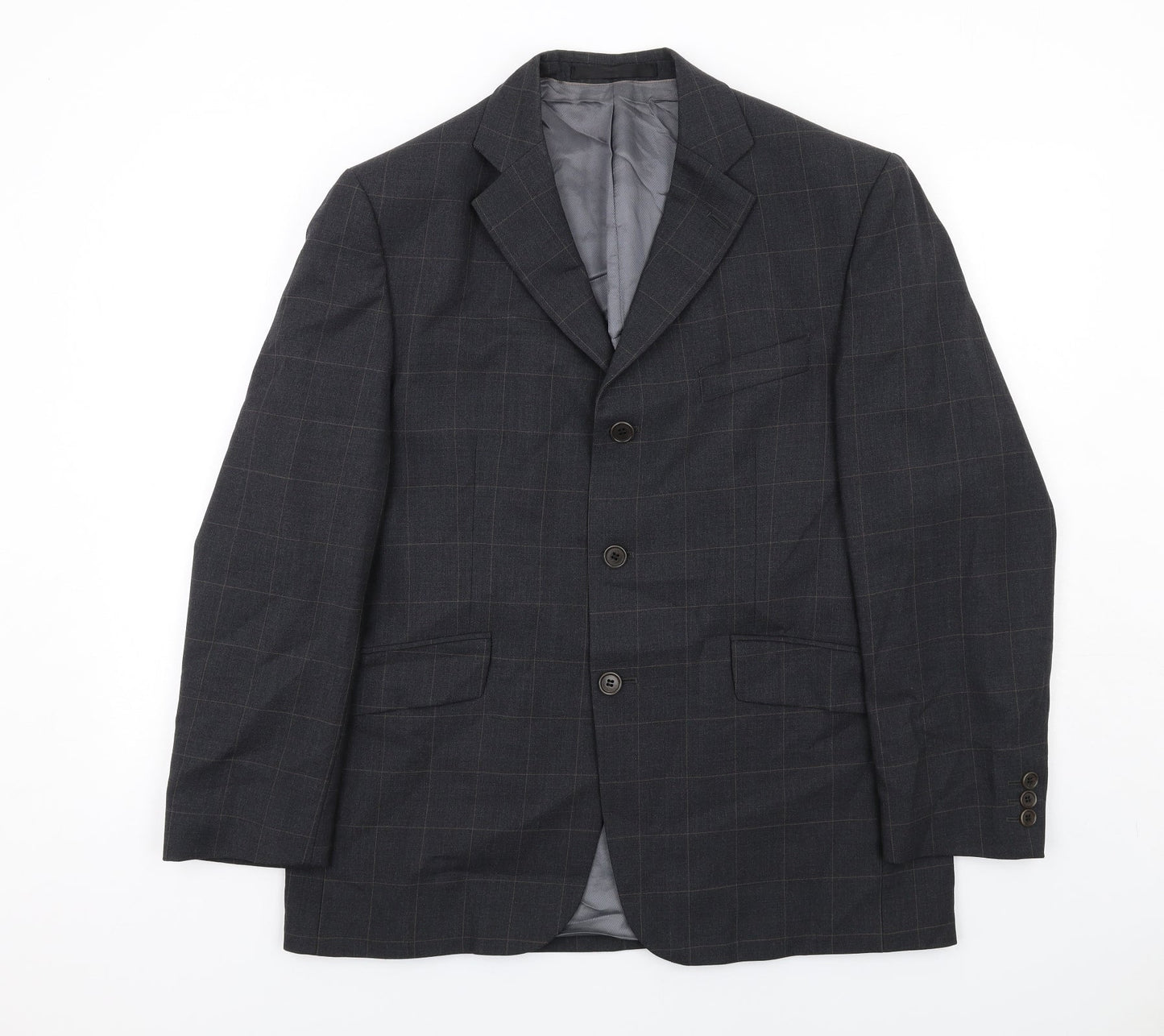 Mens UK Size 40 Marks and Spencer Regular Grey Suit Jacket