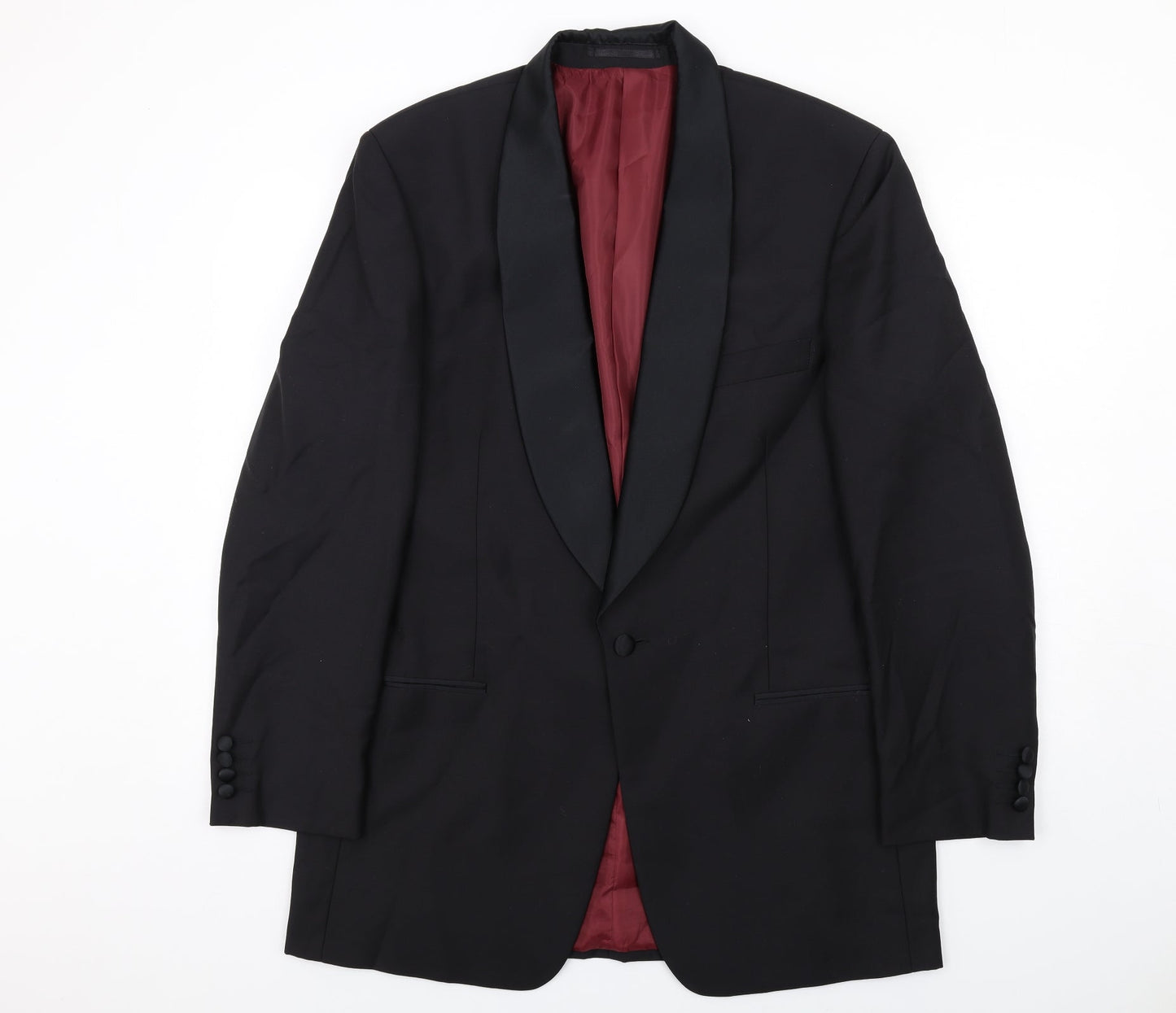 Mens UK Size 42 Scott & Taylor Regular Black Suit Jacket