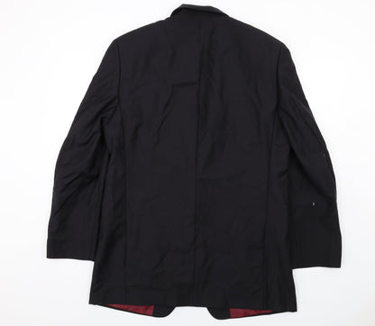 Mens UK Size 42 Scott & Taylor Regular Black Suit Jacket