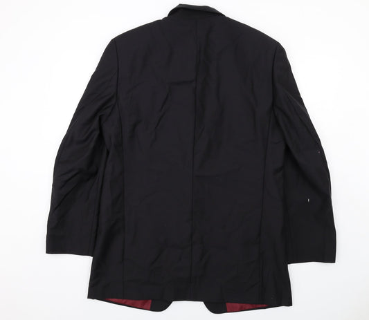 Mens UK Size 42 Scott & Taylor Regular Black Suit Jacket