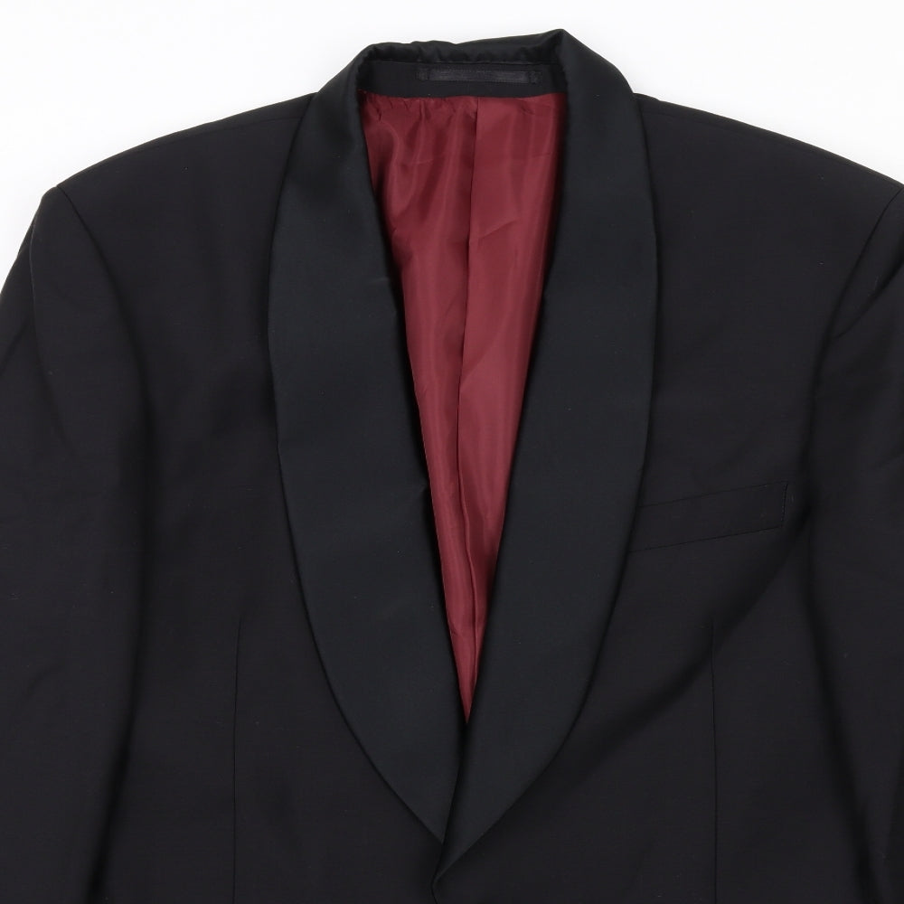 Mens UK Size 42 Scott & Taylor Regular Black Suit Jacket