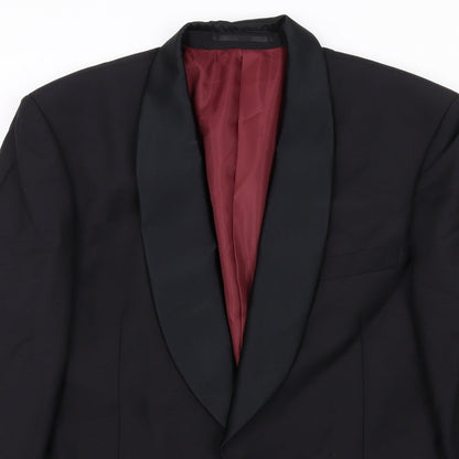 Mens UK Size 42 Scott & Taylor Regular Black Suit Jacket