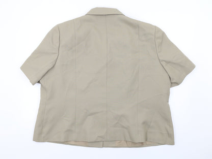Womens UK Size 26 Slimma Green Jacket