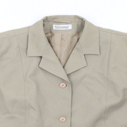 Womens UK Size 26 Slimma Green Jacket